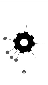 Cogwheels BW : black & white rotating gear wheel screenshot #4 for iPhone