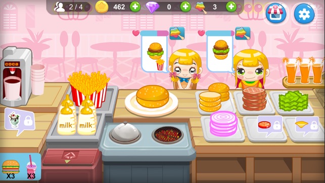 兒童做飯遊戲:模擬做漢堡遊戲