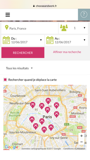 Choose&Work: coworking, location espace de travail(圖2)-速報App