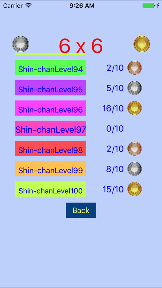 #4. Easy Sudoku 4x4 to 7x7 for Color Figures (iOS) 由: Kozo Terai