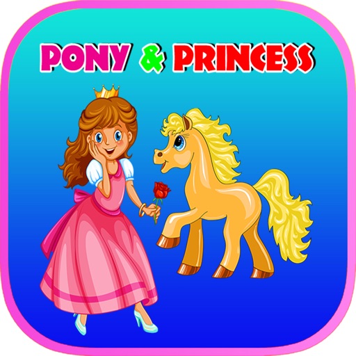 Pony & Pricess Kids Coloring Book - Shadow Puzzle iOS App