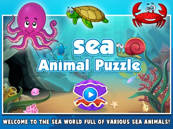 Screenshot #4 pour My First Sea Animals Puzzle Games