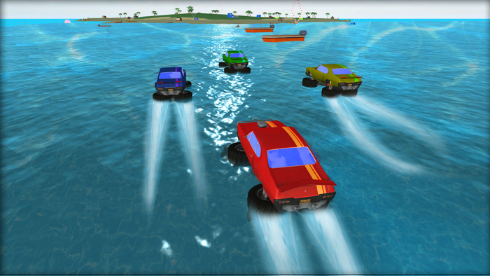 Water Surfer Monster Truck – Extreme Stunt Racing