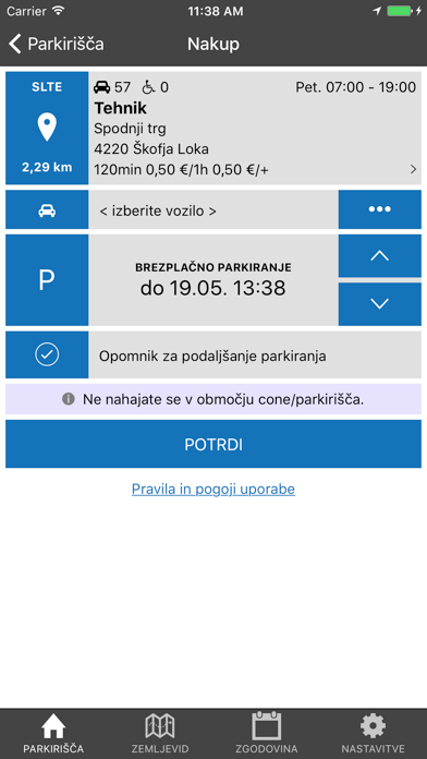 Screenshot #3 pour iPark.si