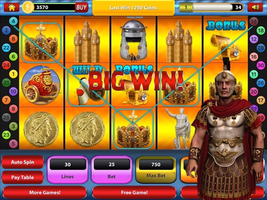 Screenshot #6 pour fentes romains machine à sous récompenses de jeu