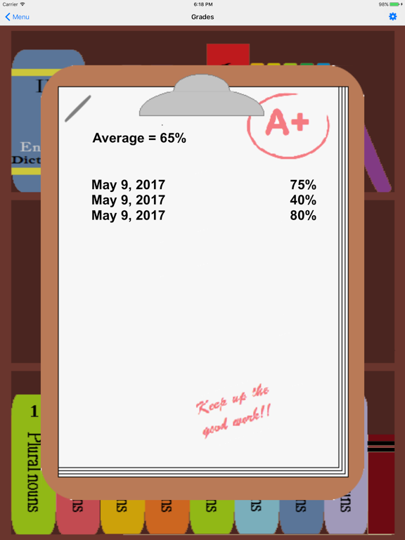 Irregular Nouns iPad screenshot