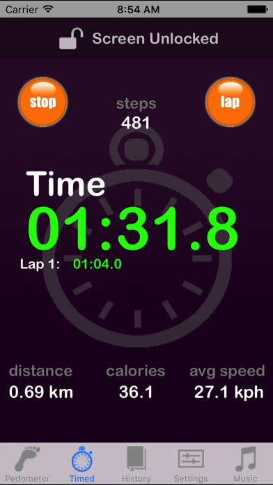 Pedometer Screenshot 2