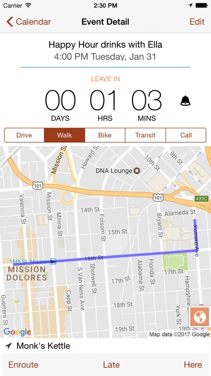 Leave Now — Departure Notifications, Right On Time screenshot-3