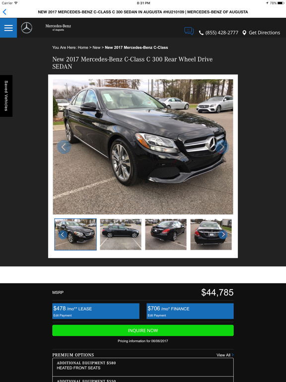 Mercedes-Benz of Augusta iPad screenshot 4 - Shopping app