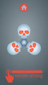 Skull Fidget Spinner Simulator screenshot #1 for iPhone