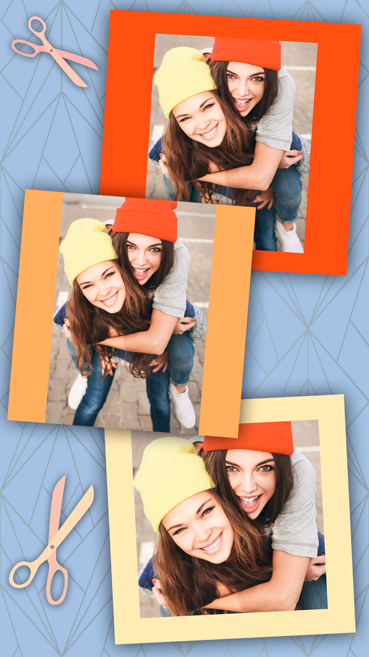 White frames for Insta - Square photo frame