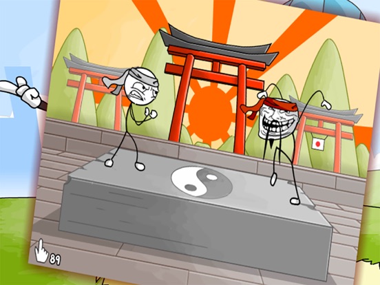Stickman Travel Quest - Puzzle Adventure Game iPad screenshot