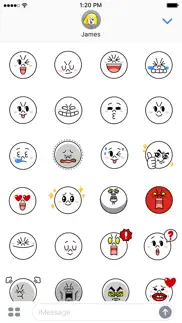 witty-moon emoji - line friends iphone screenshot 3