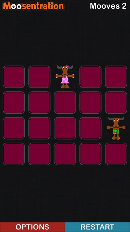 Moosentration Matching Game