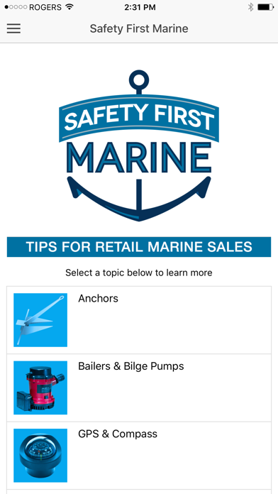 Screenshot #1 pour Safety First Marine