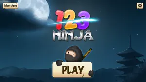 123 Ninja the First Numbers Slicing Game for Kids screenshot #1 for iPhone