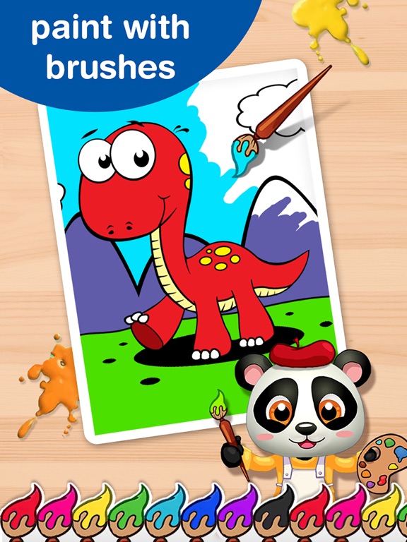 Baby Panda Paintbox - Coloring Games for Kids! iPad screenshot 1 - Games app