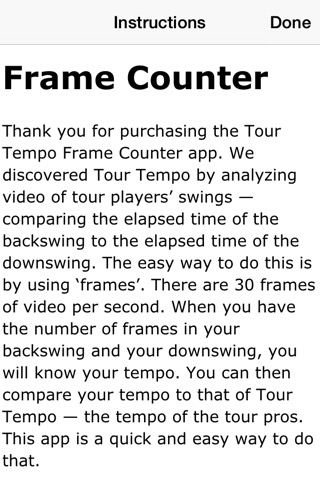 Tour Tempo Frame Counter Golfのおすすめ画像4