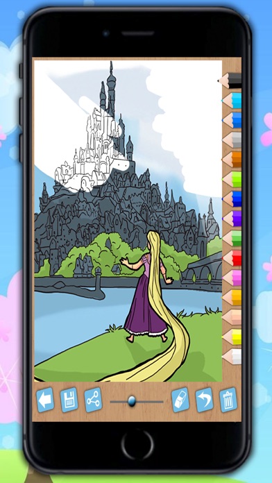 Screenshot #3 pour Peinture Rapunzel - princesses coloration jeu