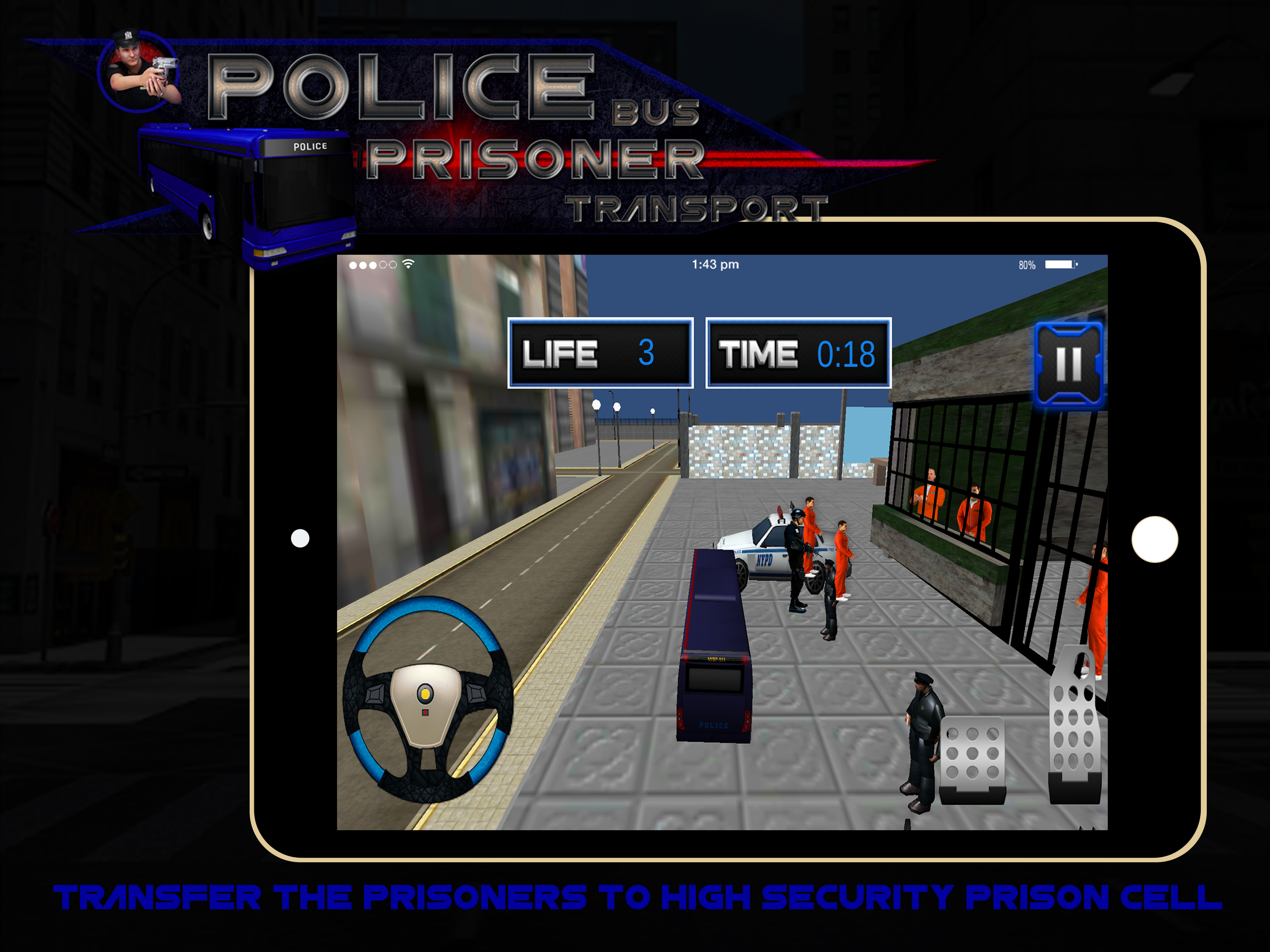 Police Bus Prisoner Transport