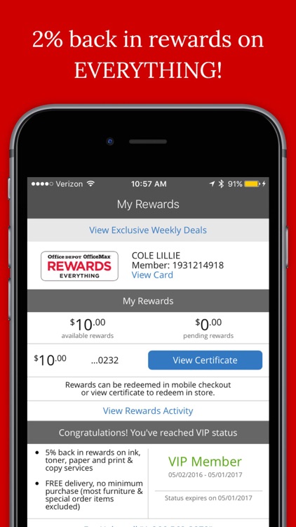 Office Depot®- Rewards & Deals on Office Supplies screenshot-0