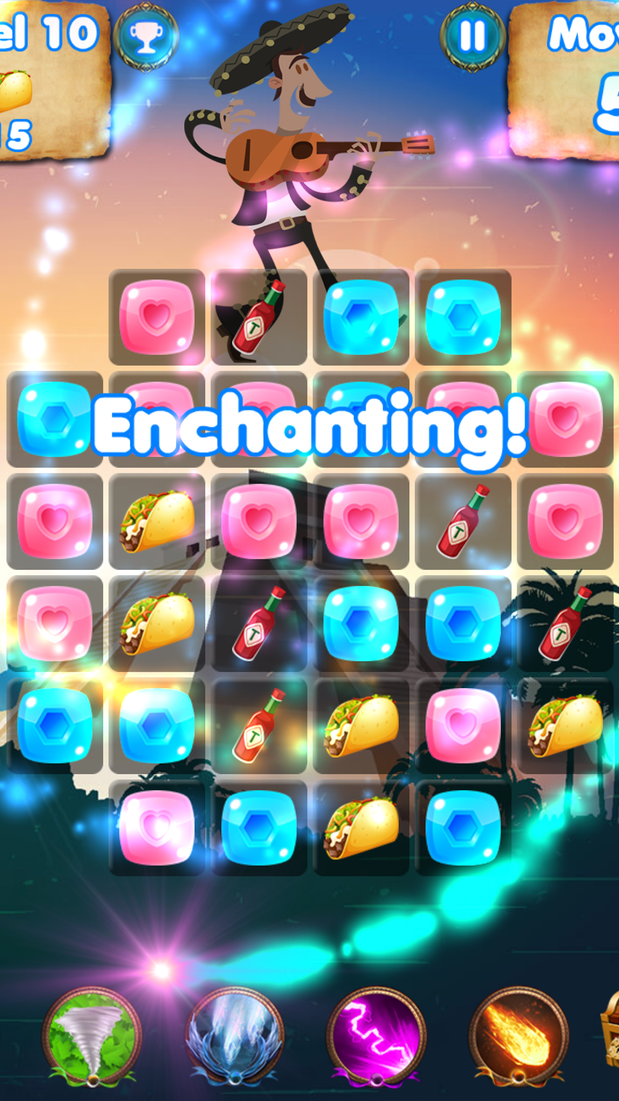 Salsa Swap - match spanish candy puzzle game