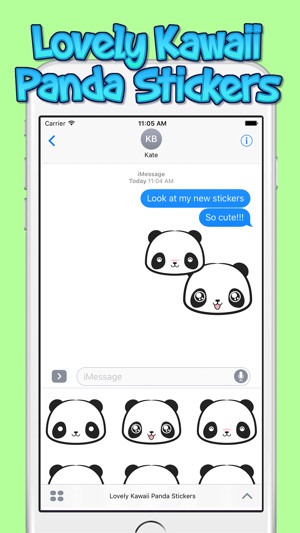 Lovely Kawaii Panda Stickers