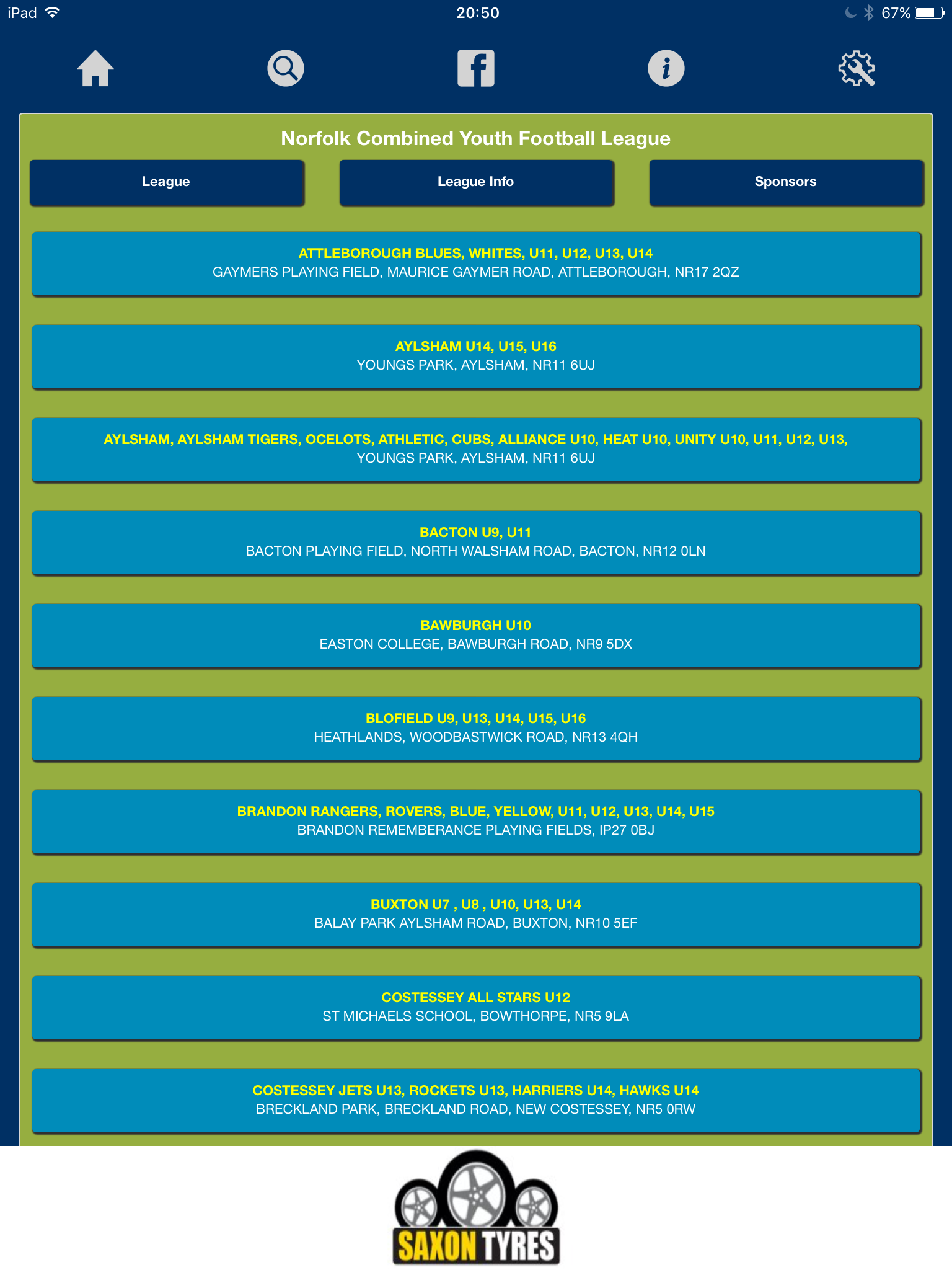 NCYFL Pitch Finder
