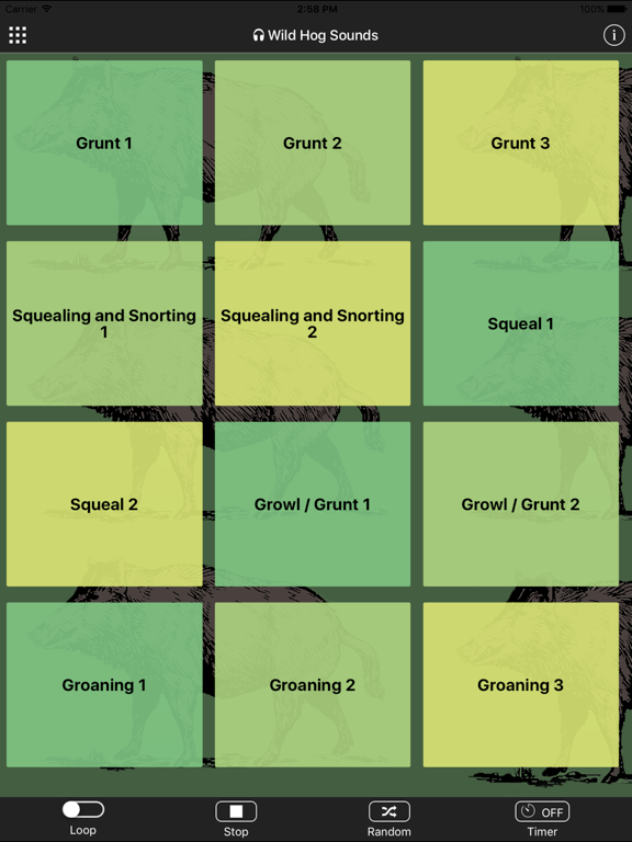 Screenshot #1 for Wild Hog Sounds