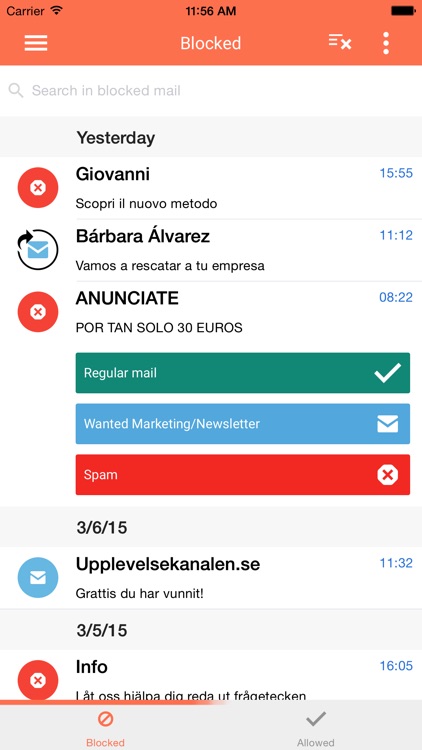 SpamDrain email spam filter