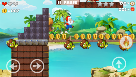 Super Santa Claus Jump & Run App Store screenshot 1