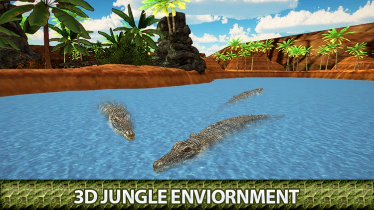 Angry Crocodile 3D Simulator - Wild Alligator screenshot-4