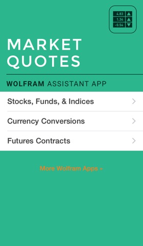 Wolfram Market Quotes Assistant Appのおすすめ画像1