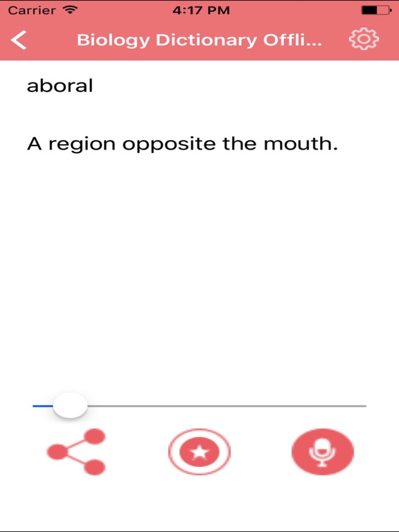 Biology Dictionary - Terms Definitions iPad screenshot