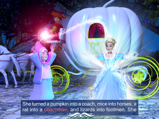 Cinderella - Book & Games iPad screenshot 3 - Book app