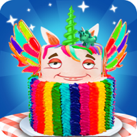 DIY Unicorn Rainbow Cake Cooking Sweet Dessert