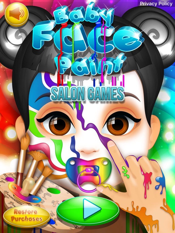 Screenshot #4 pour Baby Face Paint Salon Games