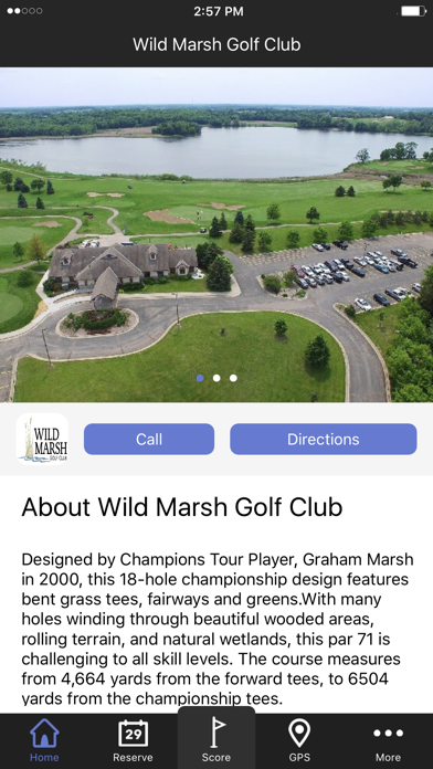 Screenshot #1 pour Wild Marsh Golf Club - GPS and Scorecard