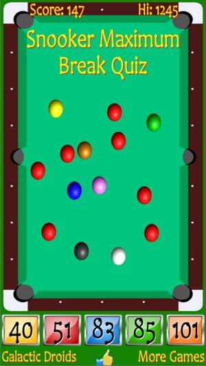 Snooker Maximum Break Quiz(圖2)-速報App