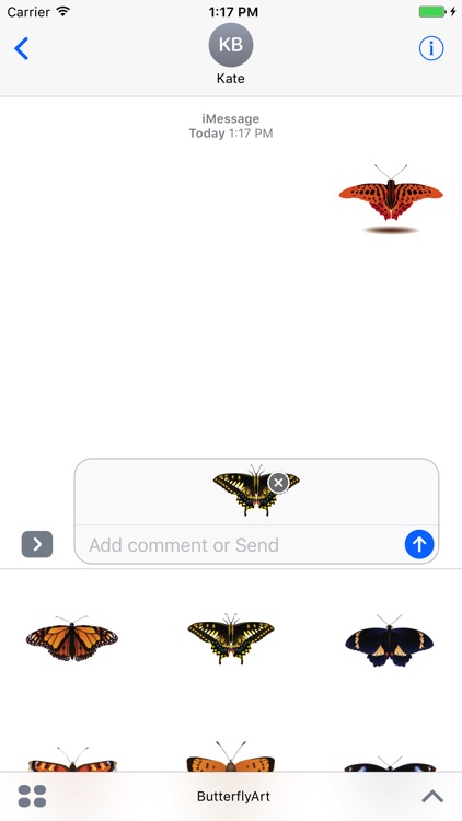 Butterfly Art Stickers
