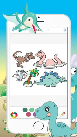 Game screenshot Dinosaurs Drawing Coloring Pages for kids hack