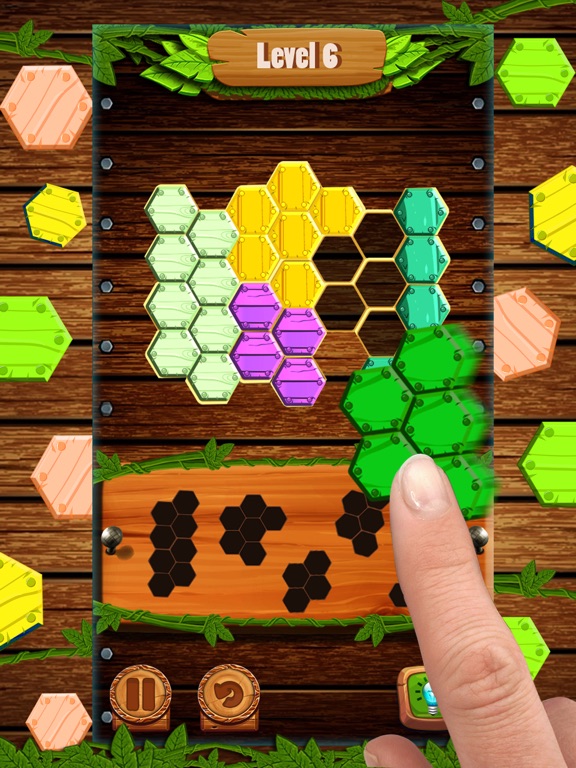 Screenshot #4 pour Hexa Wood Block Puzzle!