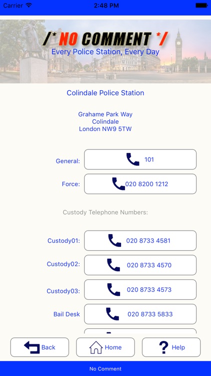 No Comment - Police Station Rep App screenshot-3