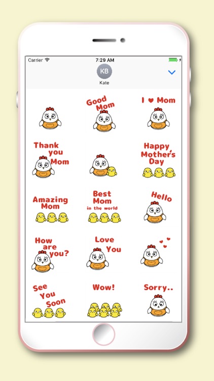 Chicken Mom Moji Kawaii emoji