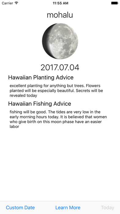 Mahina Hawaiian Moon Calendarのおすすめ画像2
