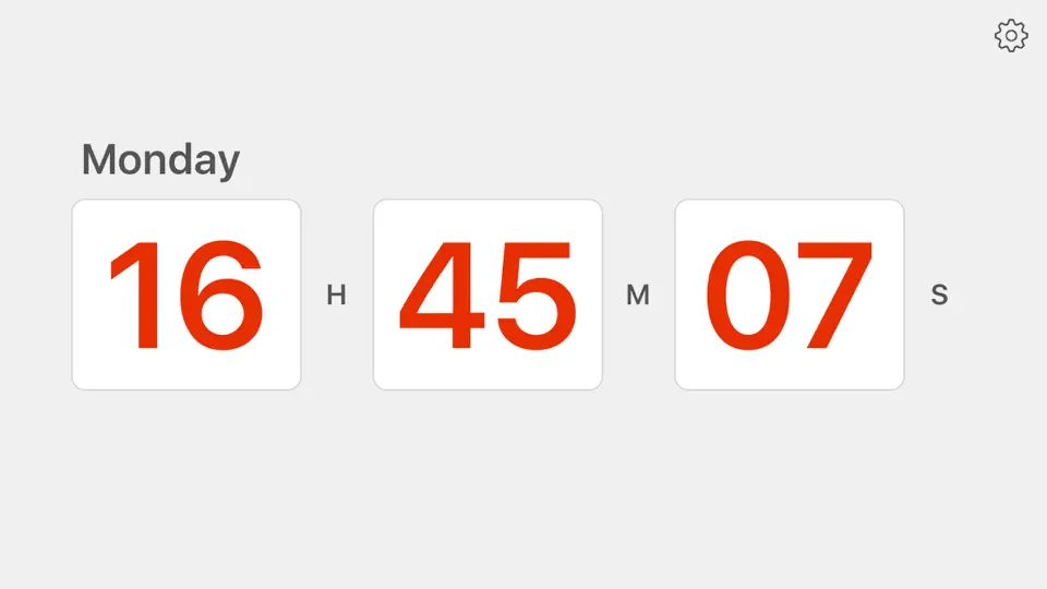 Captura de pantalla de Flip Clock - Minimalism Digital Alarm Clock No Ads en iPhone 4
