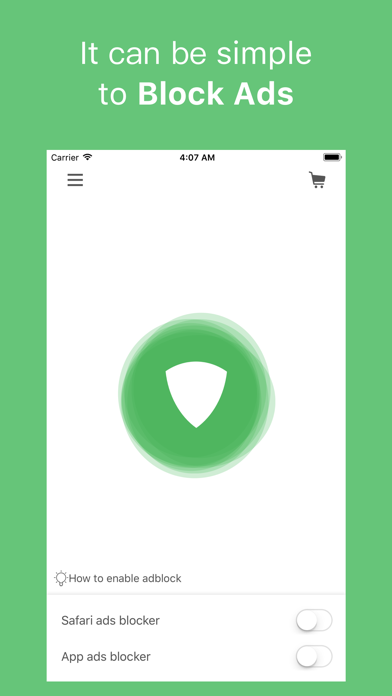 Adblock Green - ad blocker for safari and appsのおすすめ画像1
