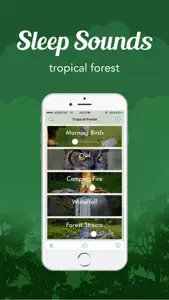 Sleep Sounds - White Noise : Tropical Forest screenshot #1 for iPhone