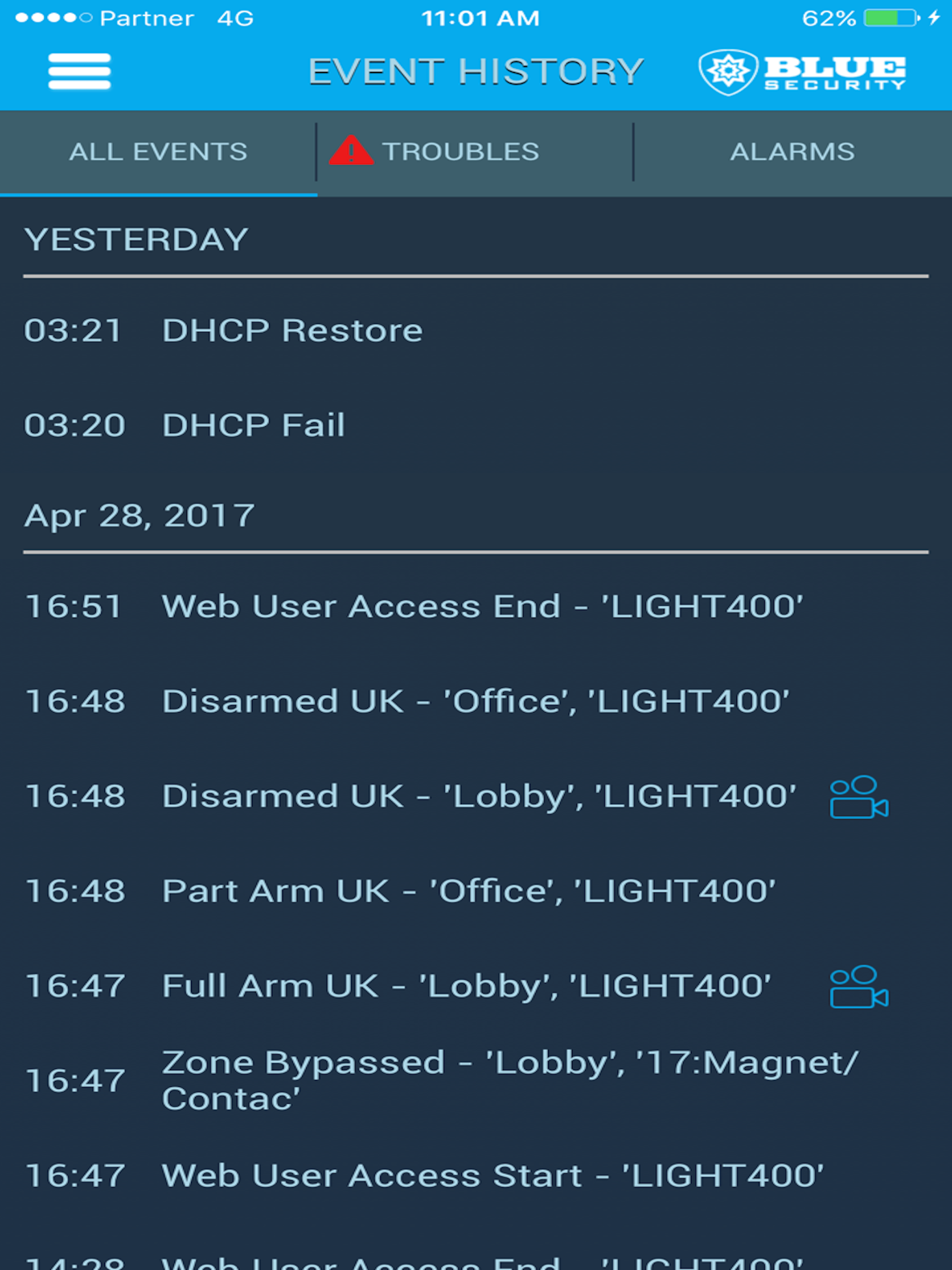 Blue Security app screenshot 7