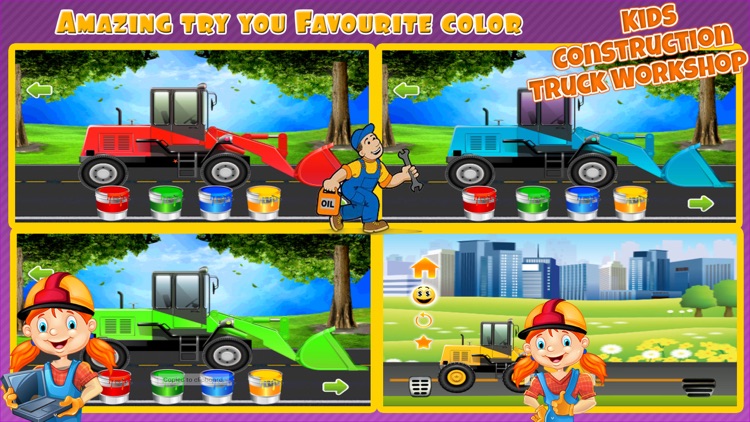 Construction Truck Workshop - kids Education Game screenshot-4